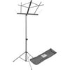 On-Stage Stands Compact Sheet Music Stand (Black, with Bag)