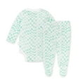 thumbnail image 2 of Burt's Bees Baby Organic Cotton Baby Boy Bodysuit & Footed Pant Set, Sizes Newborn-6/9 Months, 2 of 2