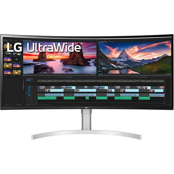 LG 38WN95C 38" WQHD+ Curved UltraWide Monitor with Thunderbolt 3, The ultra-wide display makes work easy
