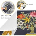 thumbnail image 2 of FREEAMG Dish Drying Mat Beautiful Vintage Tiger Chinoiserie Style Kitchen Dish Pads Super Absorbent Microfiber Dish Drying Rack Pads Safe Heat-resistant Kitchen Counter Mat,18x24 Inch, 2 of 7