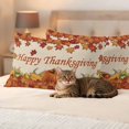 thumbnail image 3 of Orange Maple Outdoor Waterproof Pillow Covers, Thanksgiving Pumpkin Autumn Fruit Vintage Decorative Rectangle Throw Pillowcase Sofa Cushion Sham for Patio/Couch/Chair, 20"x12" 2 Pack, 3 of 8