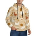 thumbnail image 2 of Goofa Autumn and Thanksgiving for Men's Hooded Sweatshirt - Lightweight Pullover Hoodie with Kangaroo Pocket, Perfect for Everyday Wear-Small, 2 of 7