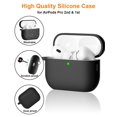thumbnail image 3 of Funda SUPFINE compatible con AirPods Pro de segunda generación, negra, 3 of 8