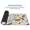 thumbnail image 5 of Disketp Gaming Mouse Pad Insects And Flowers Pattern Large Mouse Mat Long Extended Desk Pad Non-Slip Rubber Mice Pads Stitched Edges Thin Pad (11.8x31.5 Inch), 5 of 9
