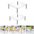 thumbnail image 4 of pcs Acrylic Cake Display Stand Square Cake Dessert Stand Clear Cake Display Holders, 4 of 5