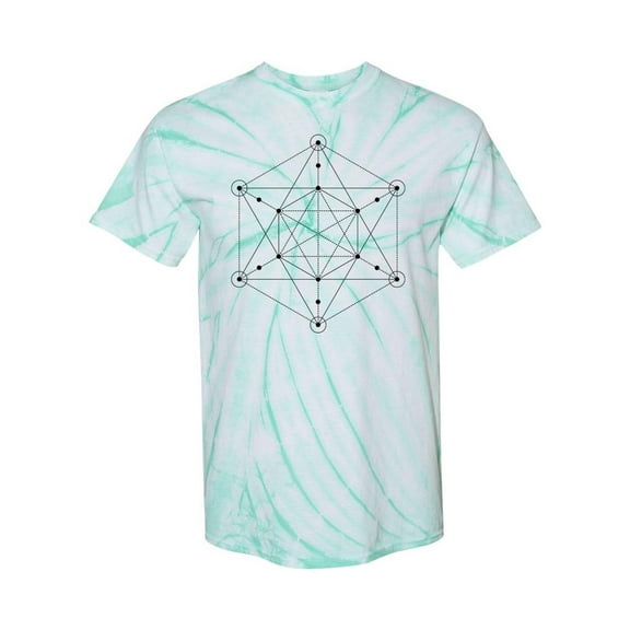 Shapes In Pattern Tie Dye Cyclone Men -SPIdeals Designs, Male Large