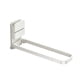 thumbnail image 2 of Porta Toallas de Hierro Plegable con Ventosa para Baño, Resistente a la Oxidación, Diseño Ahorrador de Espacio, Blanco o Gris, 22.4x6.2cm, 2 of 6