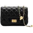 thumbnail image 1 of Sacs à Main de Créateur Pochette en Cuir Petite Pochette Matelassée Sacs Bandoulière pour Femmes, Noir, 1 of 5