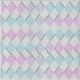 thumbnail image 1 of Ahgly Company Indoor Square Patterned Water Blue Novelty Area Rugs, 4' Square, 1 of 6