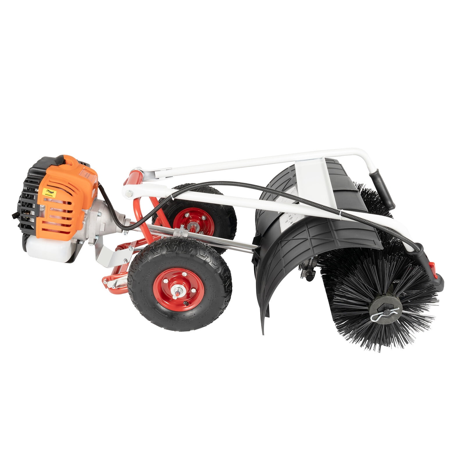 Gasoline 52cc Snow Sweeper with Nylon Brush for Driveways & Lawns