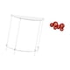 thumbnail image 5 of Mesa Auxiliar De Acrílico Para Espacios Pequeños Con Mesita De Noche Estrecha De Dos Niveles Y Abanicos De Papel Con Motivos De Año Nuevo Chino Para Decorar La Sala De Estar Del Hogar., 5 of 8
