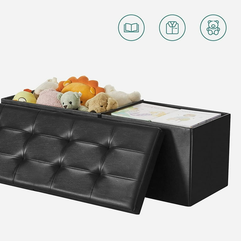 Songmics faux leather ottoman discount