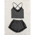 thumbnail image 2 of Asotony Camisole Pajamas Set Sexy Lace Lingerie Shorts Nightgown 2pcs Set, 2 of 5