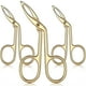thumbnail image 1 of 3 Paquetes de Pinzas de Tijeras para Cejas, Clip de Pinzas de Punta Recta para Cejas en Forma de Mango de Tijeras, Pinzas de Punta Plana,11 Feliz Sencillez, 1 of 5