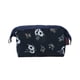 thumbnail image 1 of Vogacara El poliéster lleva cómodamente los cosméticos con un elegante organizador de viaje. La lona es resistente y duradera. Bolsas de maquillaje Flores Negras, 1 of 6