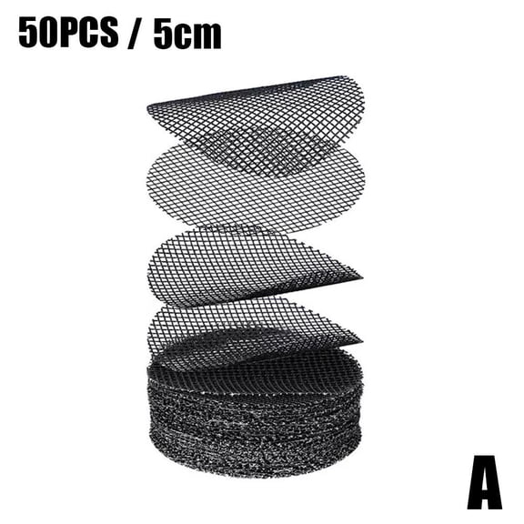 SXCRFKXH 50Pcs Flower Pot Hole Mesh Pad,Bonsai Pot Bottom Grid Mat Mesh,5/10 cm Rounds Plastic Soil From Mesh Sheet,Keep