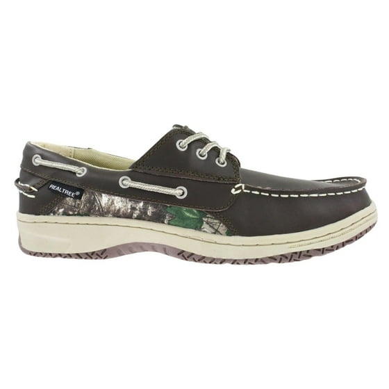 RealTree Realtree Mason Brown Camouflage Men's Boat Shoe