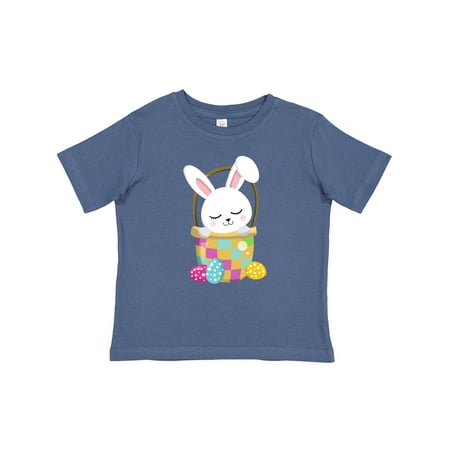 

Inktastic Easter White Bunny Cute Bunny Easter Eggs Gift Baby Boy or Baby Girl T-Shirt