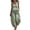 Green, variant on Women's Linen 2 Piece Outfits, Sleeveless Ruffle Top & Wide Leg Pants, Boho Casual Pant Set Lounge Wear