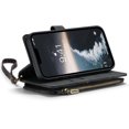 thumbnail image 6 of ELEHOLD Zipper Wallet Case Compatible with iPhone 14,PU Leather Soft TPU with Kickstand Shockproof Cash&Card Slot Full Len Protection Shock-Resistant Case Cover for iPhone14 6.1 inch,Black, 6 of 12