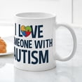thumbnail image 5 of CafePress - Love Someone With Autism Mugs - 11 oz Ceramic Mug - Novelty Coffee Tea Cup, 5 of 6