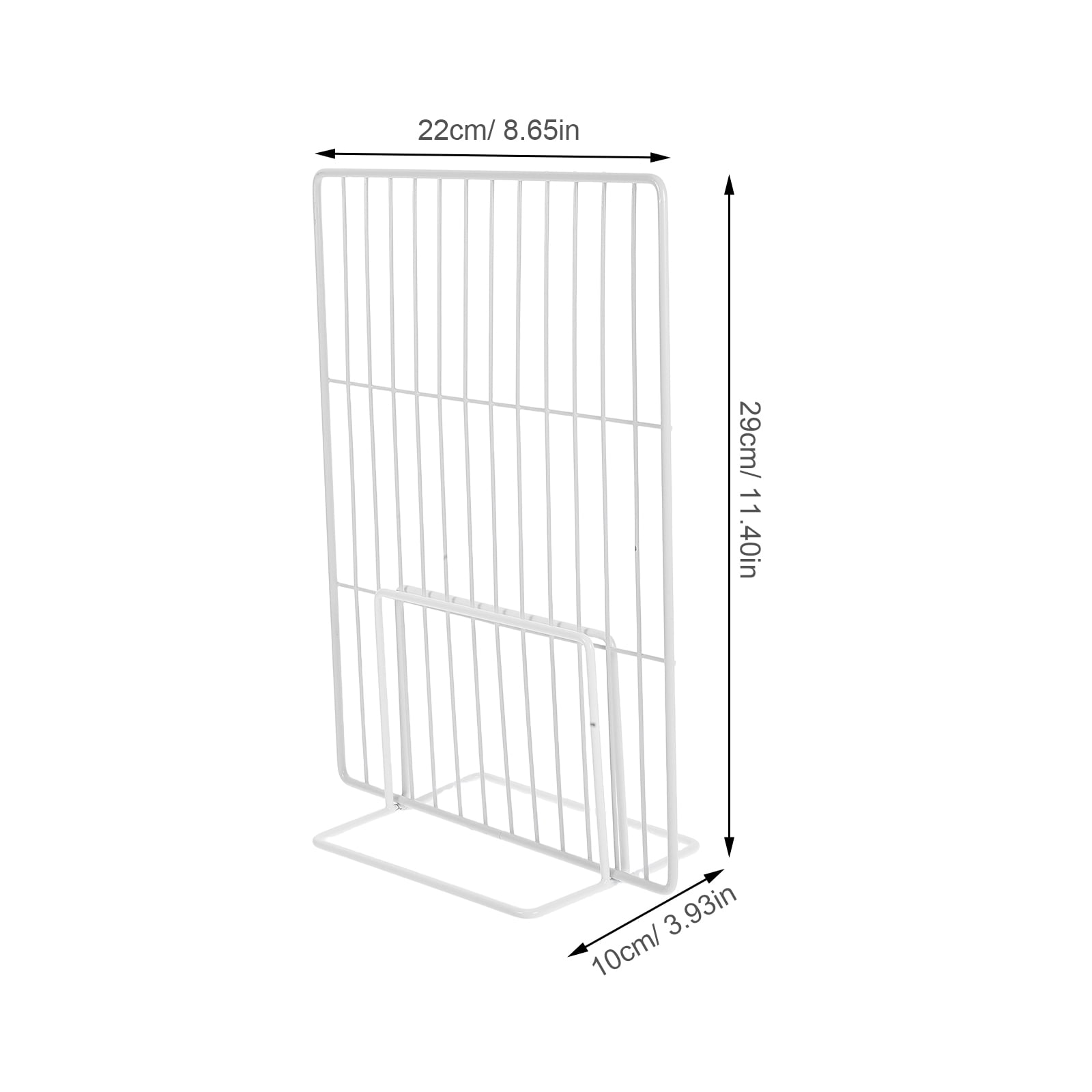 Luxshiny 2-Pack White Metal Mesh Adjustable Refrigerator Shelf Dividers Wire Partition for Freezer and Fridge Storage Organization