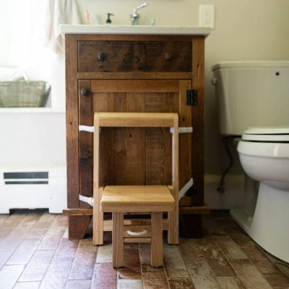 Busy Kids Fold 'N Store Step Stool, Natural