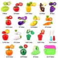 thumbnail image 4 of Juego de simulación de frutas y verduras para niños, casa de juegos de cocina, juguetes educativos, 4 of 4