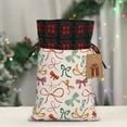 thumbnail image 5 of Pofeuu Colorful Bow Knots Print Burlap Bags with Drawstrings Drawstring Gift Bags Pouch Bag for Thankgiving Birthday Party Gift Wrapping Treats and Party Favors-Black, 5 of 8