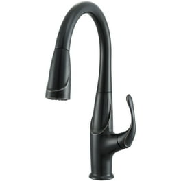 Kraus Ansel Spot Free Stainless Steel 1-Handle Deck-Mount Pull-Down Handle Kitchen Faucet Kraus Ansel Spot Free Stainless Steel 1-Handle Deck-Mount Pull-Down Handle Kitchen Faucet
