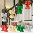 thumbnail image 7 of SLYNSHome Silver Bows for Christmas Tree Decorations,Large Glitter Xmas Bowknot for Home Indoor Outdoor Party Supplies, 7 of 7