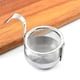 thumbnail image 5 of Colador de té giratorio, herramienta de cocina, acero inoxidable 304, accesorios portátiles para té. Plata, 5 of 8