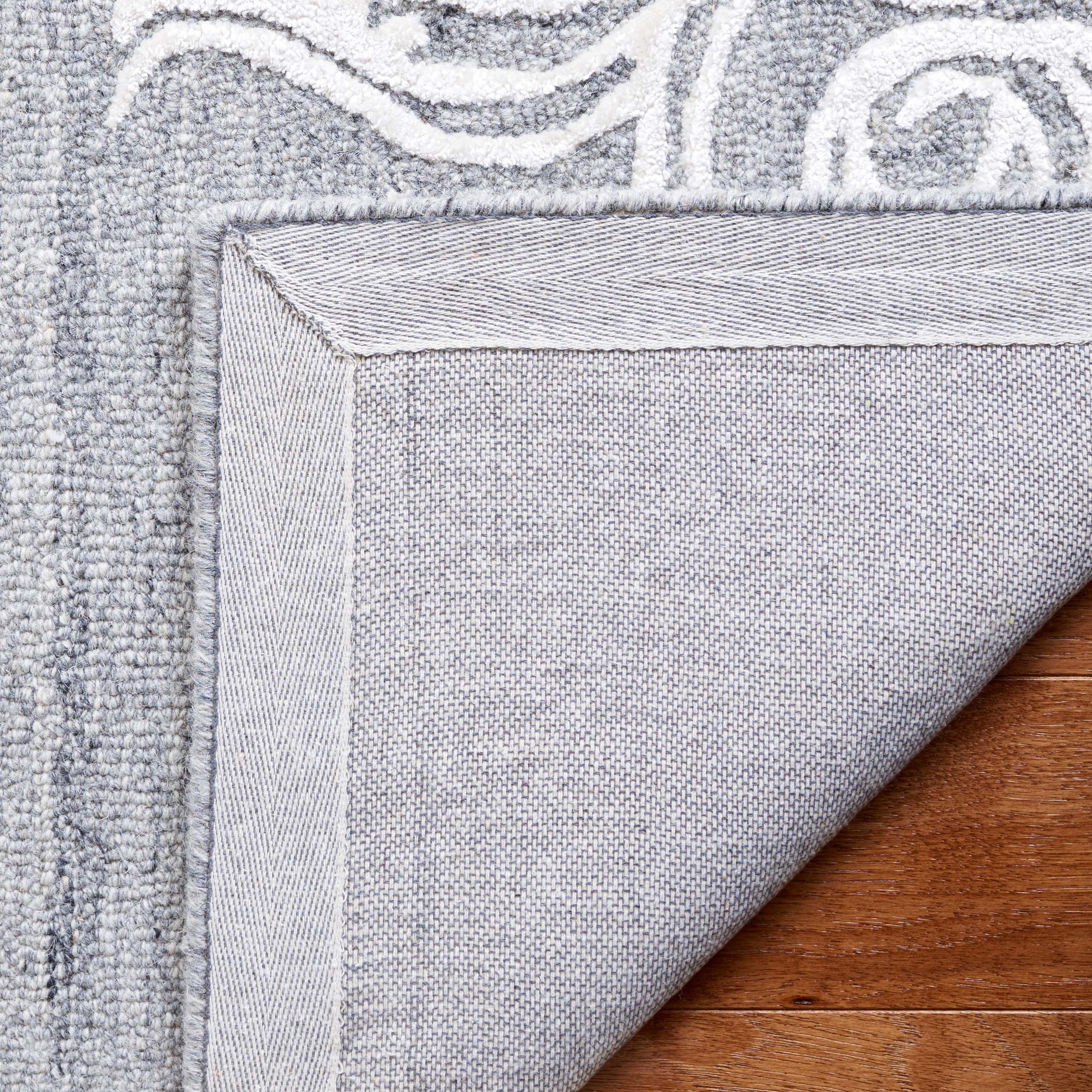 SAFAVIEH Glamour Euler Abstract Area Rug, Grey/Ivory, 4' x 6'