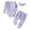 Light Purple, variant on Toddler Girl Outfit Baby Girl's 3pc Rib Frill Long Sleeve Romper and Pant Set(Green,12-18 Months)