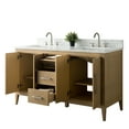 thumbnail image 7 of Vanity Art 60” Double Sink Bathroom Vanity Cabinet with Engineered Marble Countertop, 7 of 7