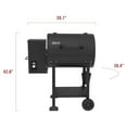 thumbnail image 4 of Coleman Cookout Wood Pellet Grill and Smoker with 690 Square Inches Total Cooking Area, Heavy Duty  Outdoor BBQ Grill, Black, 4 of 9
