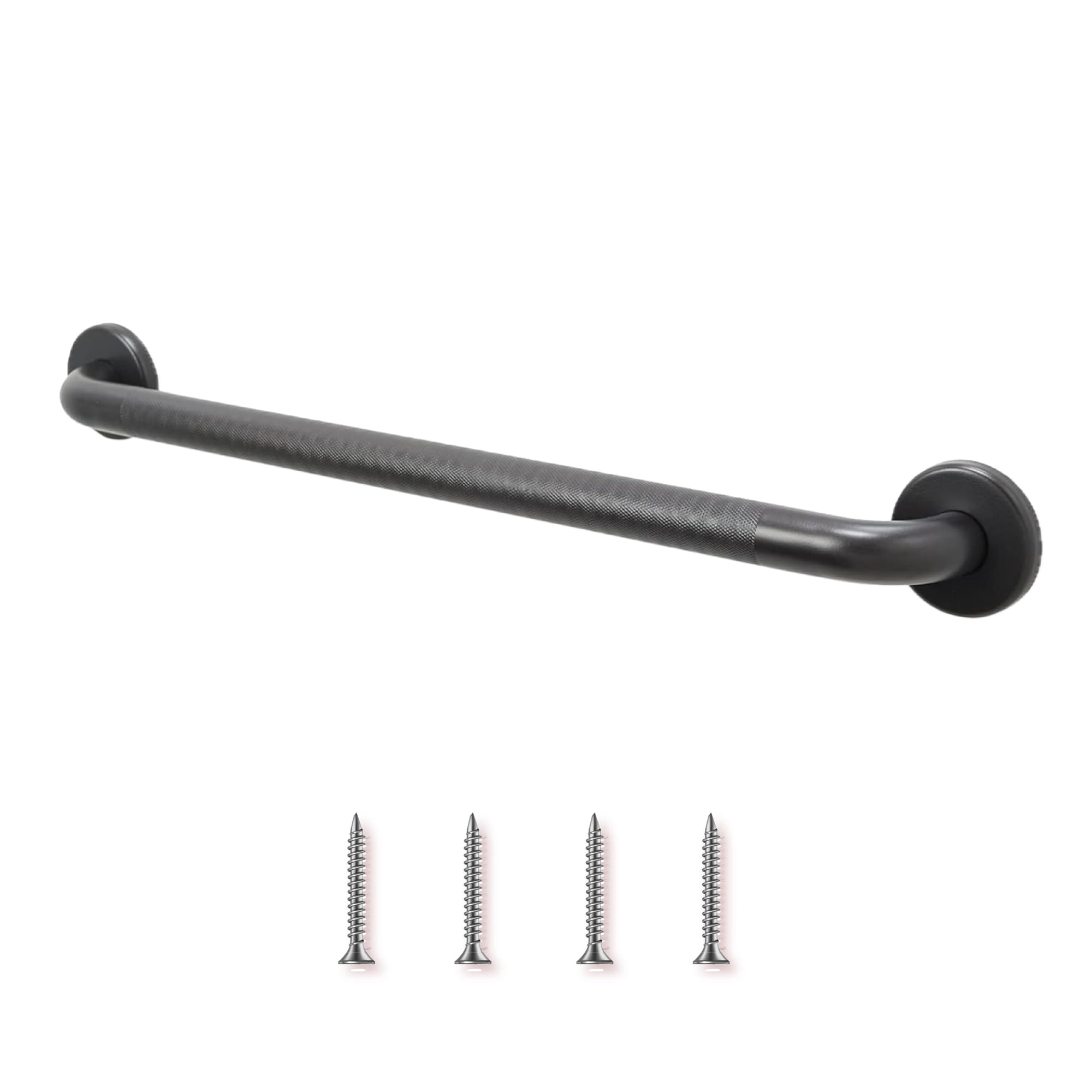 Grab Bar for Bathtub Shower - Stairs Bed Toilet Bathroom / Stand Assist & Safety Handrail / 304 Stainless Steel / Knurled / Oil Rubbed Bronze / 30"
