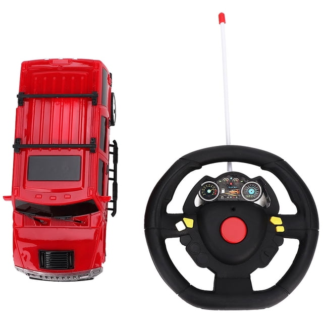 Niños 1:18 Volante Control remoto Vehículo flexible Juguete de coche elegante simulado (rojo)