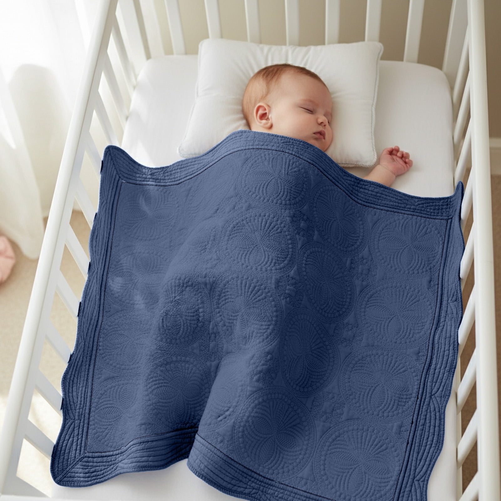 Cotton Quilted Blanket, Baby Swaddle Wrap, Air Conditioning Cover, Multi purpose Throw, Soft Nap Blanket, Home Travel毯子