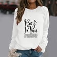 thumbnail image 2 of Gibobby Sudaderas para Mujer Sudaderas de Halloween para mujer camisetas de otoño y día festivo con cuello redondo de gran tamaño(Blanco,XG), 2 of 5
