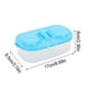 thumbnail image 5 of Uuiauoio Refrigerator Organizer Storage Bins with 2 Compartment, plastic Kitchen Box for Freezer Fridge Space Saving, Food Preservation Containers for Snacks and Dry Goods, 5 of 5