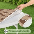 thumbnail image 5 of Football with Symbols Pattern Round Fitted Tablecloth with Elastic Edge,Dining Table Cover Waterproof,Outdoor Round Tablecloth for Camping,Dining,Indoor and Outdoor, 5 of 7