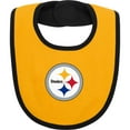 thumbnail image 4 of Newborn & Infant Black/Gold Pittsburgh Steelers Home Field Advantage Three-Piece Bodysuit, Bib & Booties Set, 4 of 6