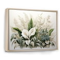 thumbnail image 2 of Designart "Wonders Of Contemporary White Botany" Plants Floater Framed Wall Art Living Room, 2 of 5