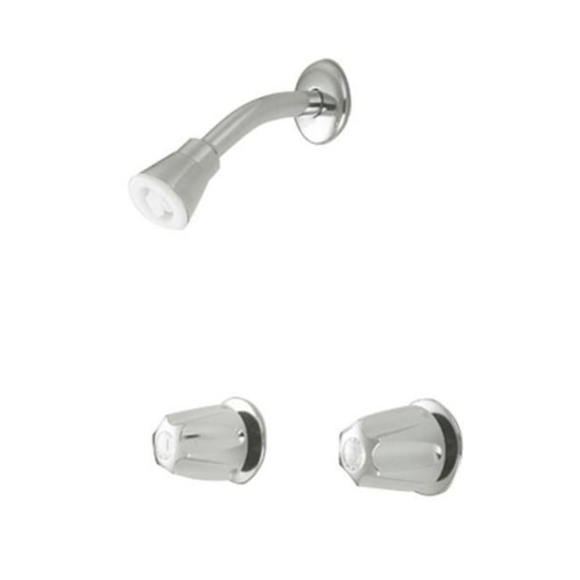 Two Handles Tub-Shower Faucet Without Spout - Polished Chrome Finish