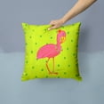 thumbnail image 2 of Carolines Treasures LD6153PW1414 Flamingo Bird Indoor & Outdoor Fabric Decorative Pillow, 2 of 4