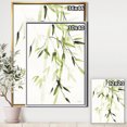 thumbnail image 3 of Designart - Simplist Bamboo Leaves II - Lake House Framed Canvas, 3 of 3