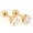 Gold, variant on 1 Pair Titanium Steel Prong Cartilage Piercing Ear Studs Earrings Jewelry PiY=y=-5cm-Silver