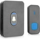 thumbnail image 1 of Timbre inalámbrico portátil e impermeable, alcance de 300 m, IP55, para puerta de entrada exterior, con receptor enchufable., 1 of 5