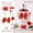 Red, variant on Tumbler Accessories Set for Stanley Quencher 30 oz & 40 oz, Light Pink Silicone Boot, Cute Straw Topper Covers, 9-Piece